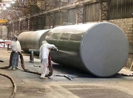 Tanques industriales recubiertos con sistema Tecnopol y acabado de protección